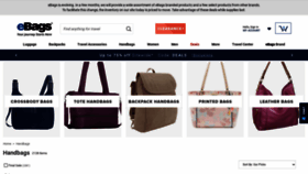 What Handbags.com website looked like in 2020 (3 years ago)