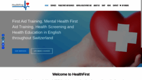 What Healthfirst.ch website looked like in 2020 (3 years ago)