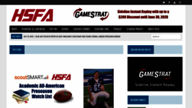 What Highschoolfootballamerica.com website looked like in 2020 (3 years ago)