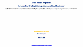 What Horaoficial.com.ar website looked like in 2020 (3 years ago)