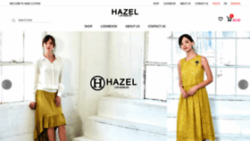What Hazelclothes.com website looked like in 2020 (3 years ago)