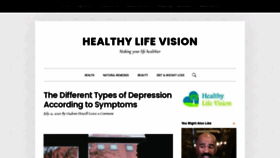 What Healthylifevision.com website looked like in 2020 (3 years ago)