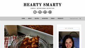 What Heartysmarty.com website looked like in 2020 (3 years ago)