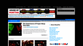 What Houseofmuaythai.com website looked like in 2020 (3 years ago)