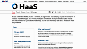 What Haas.nic.cz website looked like in 2020 (3 years ago)