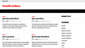 What Healthindexx.com website looked like in 2020 (3 years ago)