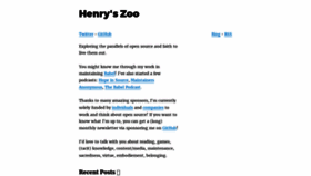 What Henryzoo.com website looked like in 2020 (3 years ago)