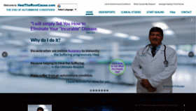 What Healtherootcause.com website looked like in 2020 (3 years ago)