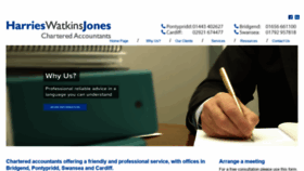 What Hwja-accountants.co.uk website looked like in 2020 (3 years ago)