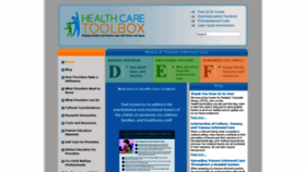 What Healthcaretoolbox.org website looked like in 2020 (3 years ago)