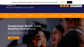 What Healthyinvestment.co.uk website looked like in 2020 (3 years ago)