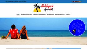 What Holidaysinspain4u.com website looked like in 2020 (3 years ago)