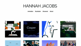 What Hellohannahjacobs.com website looked like in 2020 (3 years ago)