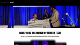 What Health2con.com website looked like in 2020 (3 years ago)