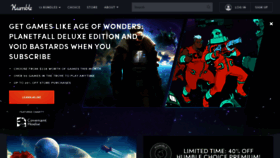 What Humblebundle.com website looked like in 2020 (3 years ago)