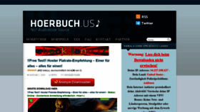 What Hoerbuch.us website looked like in 2020 (3 years ago)