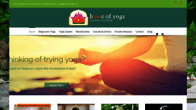 What Homeofyoga.com website looked like in 2020 (3 years ago)