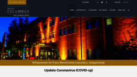What Hotel-columbus.de website looked like in 2020 (3 years ago)