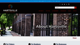 What Hartsvillesc.gov website looked like in 2020 (3 years ago)
