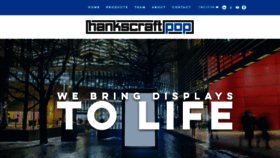 What Hankscraftpop.com website looked like in 2020 (3 years ago)