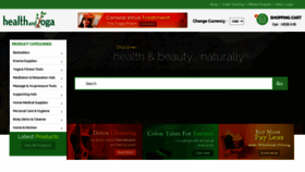 What Healthandyoga.com website looked like in 2020 (3 years ago)