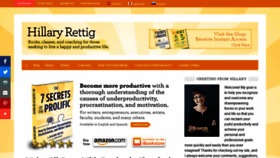 What Hillaryrettig.com website looked like in 2020 (3 years ago)
