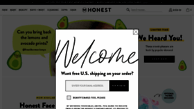 What Honest.com website looked like in 2020 (3 years ago)