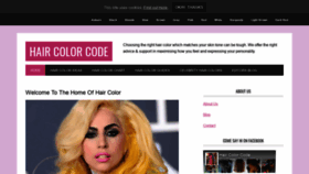 What Haircolorcode.com website looked like in 2020 (3 years ago)