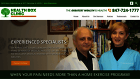 What Healthboxclinic.com website looked like in 2020 (3 years ago)