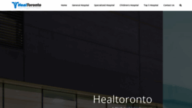 What Healtoronto.com website looked like in 2020 (3 years ago)