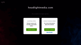What Headlightmedia.com website looked like in 2020 (3 years ago)