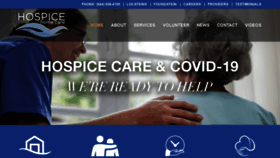 What Hospicehomecare.com website looked like in 2020 (3 years ago)