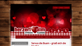 What Herzerlalm.at website looked like in 2020 (3 years ago)