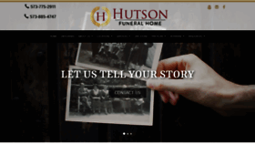 What Hutsonfuneralhome.com website looked like in 2020 (3 years ago)