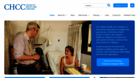 What Healthcarechaplains.org website looked like in 2020 (3 years ago)