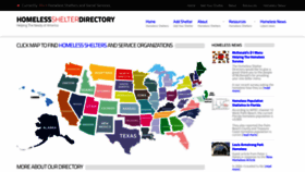 What Homelessshelterdirectory.org website looked like in 2020 (5 years ago)