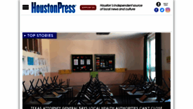 What Houstonpress.com website looked like in 2020 (3 years ago)