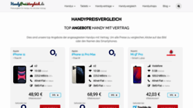 What Handypreisvergleich.de website looked like in 2020 (3 years ago)