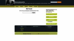 What Honeybowtie.com website looked like in 2020 (3 years ago)
