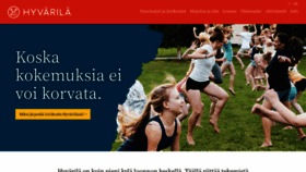 What Hyvarila.com website looked like in 2020 (3 years ago)