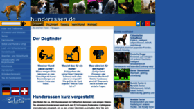 What Hunderassen.de website looked like in 2020 (3 years ago)