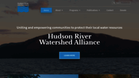 What Hudsonwatershed.org website looked like in 2020 (3 years ago)
