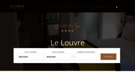 What Hotel-du-louvre.com website looked like in 2020 (3 years ago)