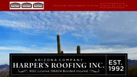 What Harpersroofing.com website looked like in 2020 (3 years ago)