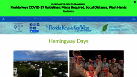 What Hemingwaydays.net website looked like in 2020 (3 years ago)