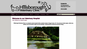 What Hillsboroughvetclinic.com website looked like in 2020 (3 years ago)