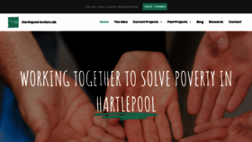 What Hartlepoolactionlab.org website looked like in 2020 (3 years ago)