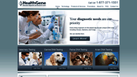 What Healthgene.com website looked like in 2020 (3 years ago)