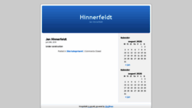 What Hinnerfeldt.dk website looked like in 2020 (3 years ago)