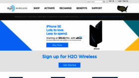 What H2owireless.com website looked like in 2020 (3 years ago)
